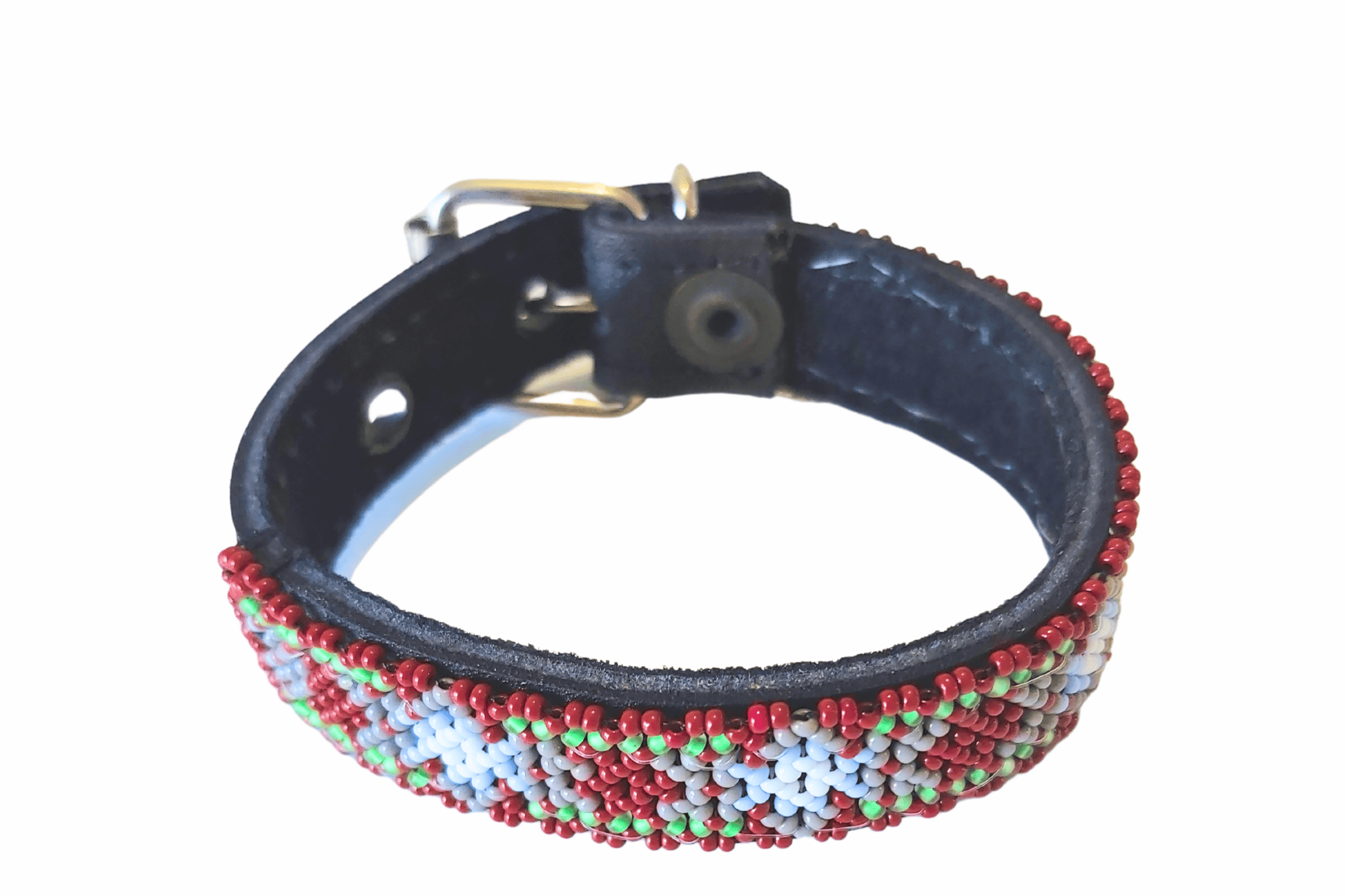 Collar Flor de Xucuri Variante Rojo y Gris.