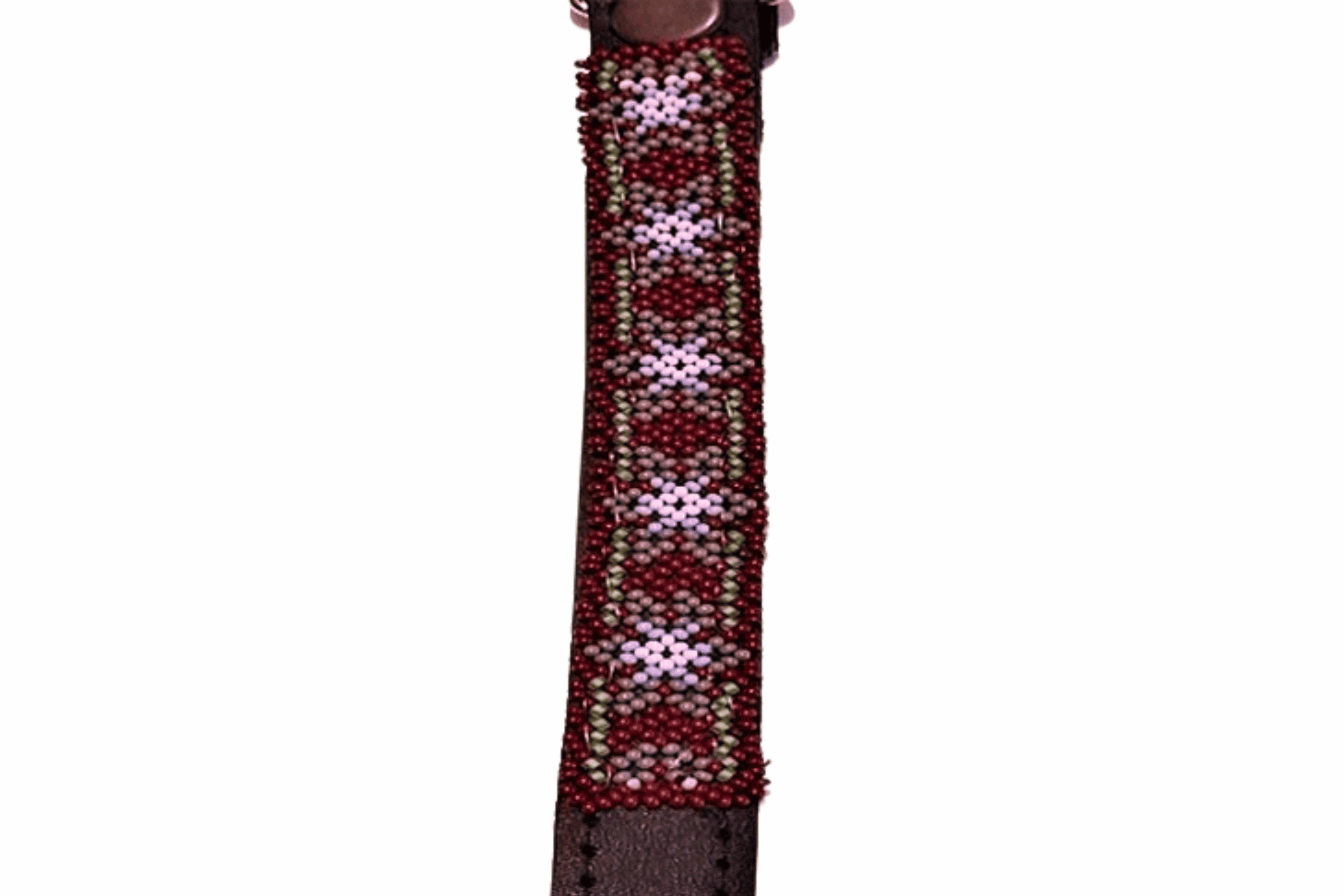 Collar Flor de Xucuri Variante Rojo y Gris. - Image 4